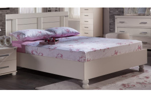 Двуспальная кровать Мира MIRA-26 белая